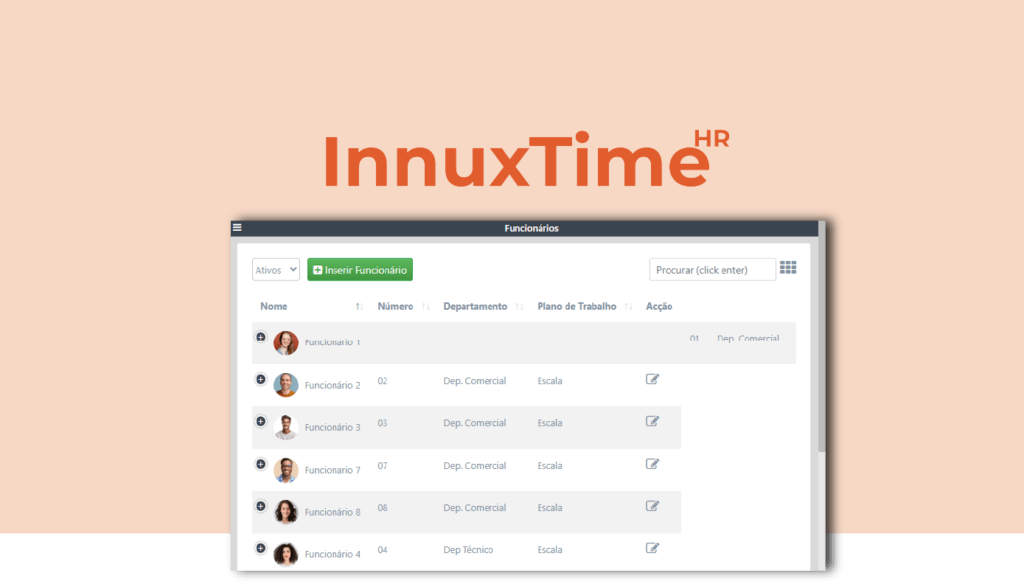 App InnuxTime HR para controlo de assiduidade e pontualidade